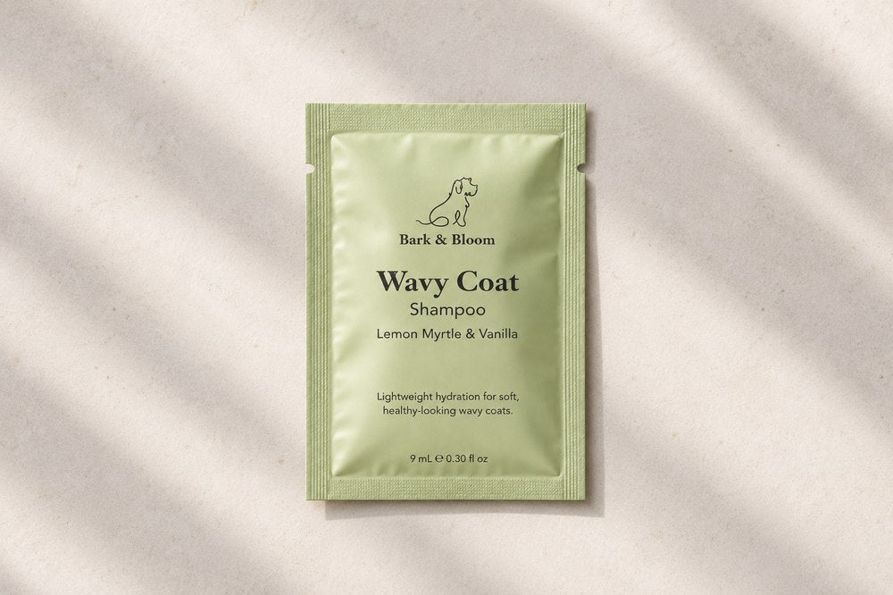 Bark & Bloom Wavy Coat Shampoo trial sachet