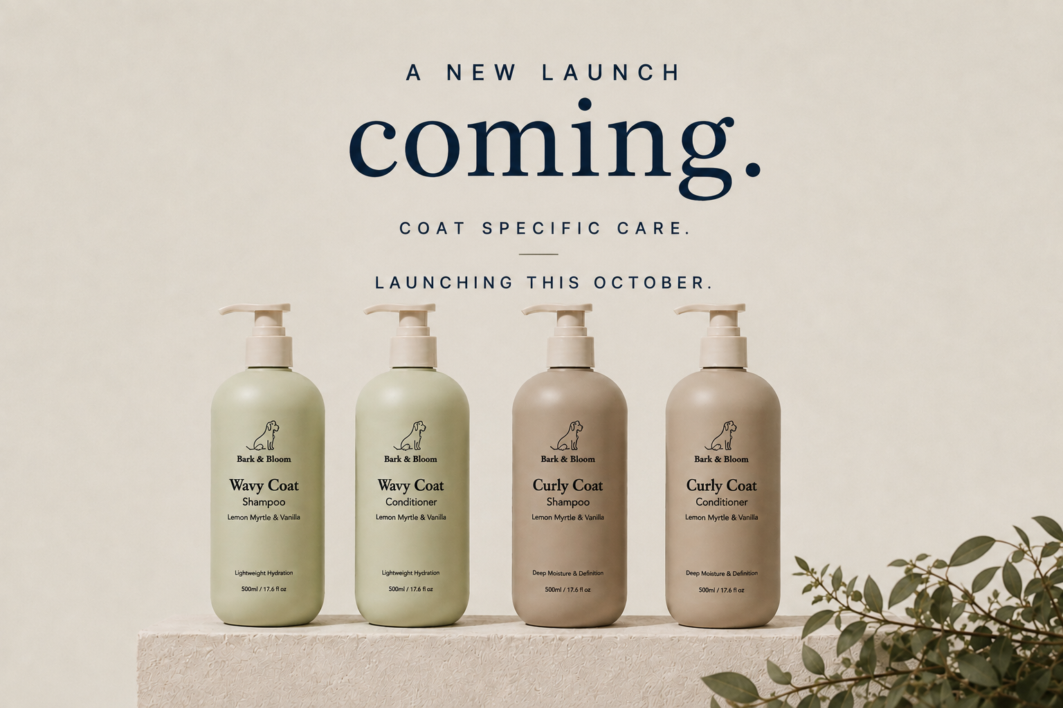 Bark and Bloom coming soon product banner